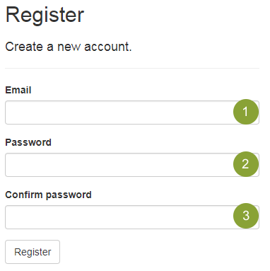 register form